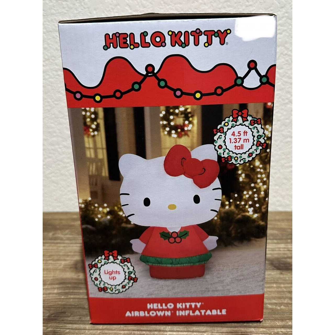 Airblown Iatables Christmas Hello Kitty with Red Dress Sanrio - Image 3