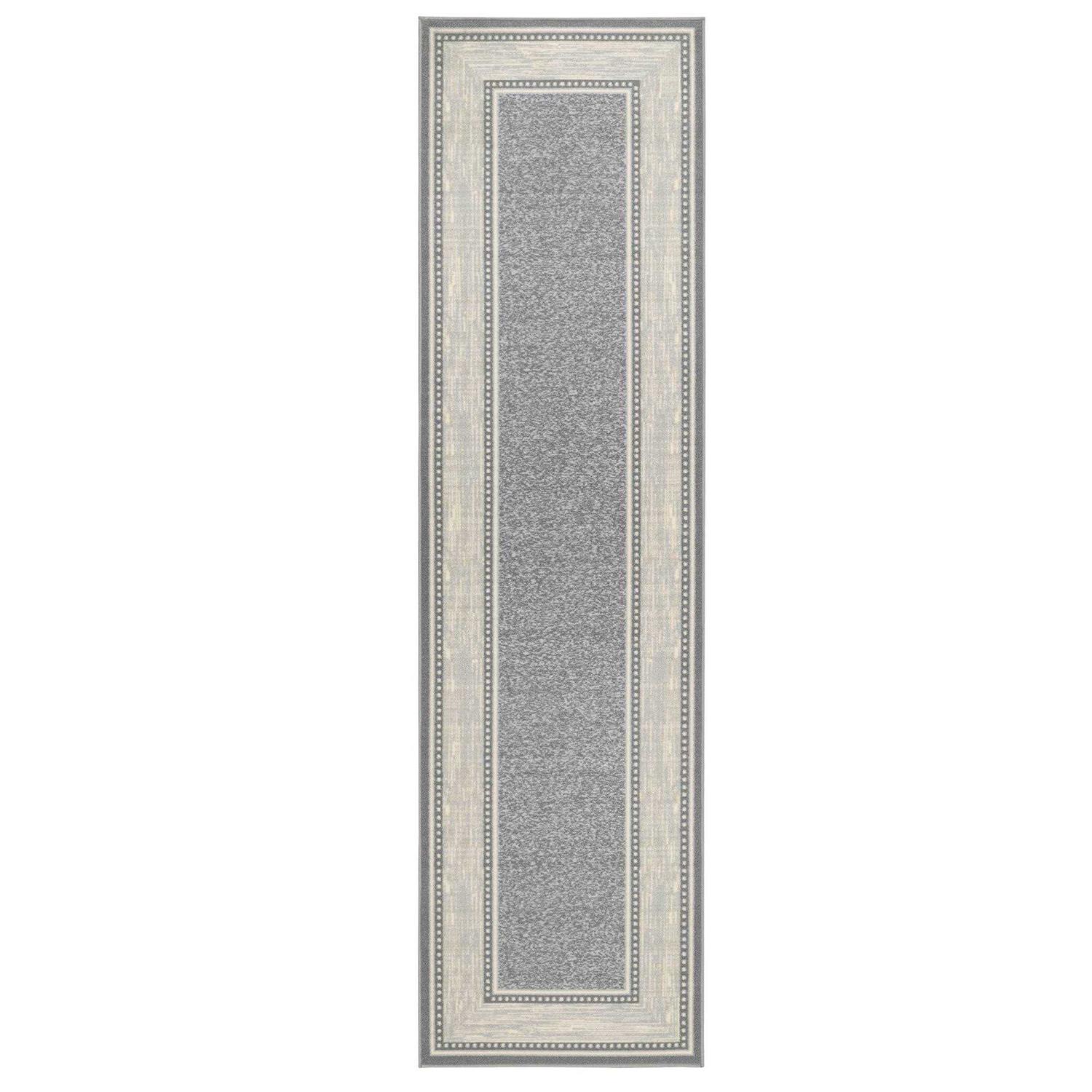 Ottomanson Ottohome Non-Slip Rubberback Bordered Indoor Runner Rug