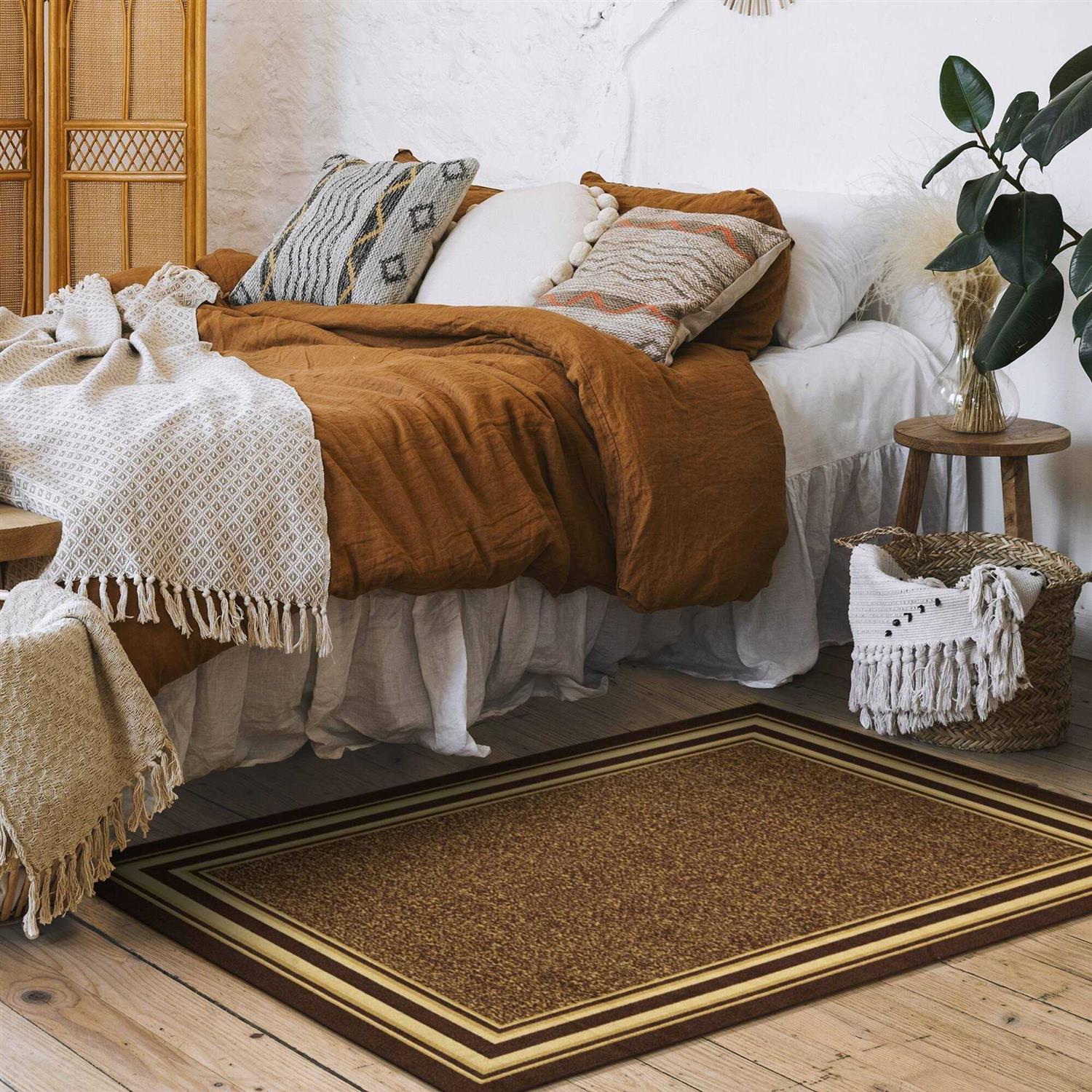 Ottomanson Ottohome Non-Slip Rubberback Bordered Indoor Runner Rug - Image 5