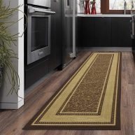 Ottomanson Ottohome Non-Slip Rubberback Bordered Indoor Runner Rug