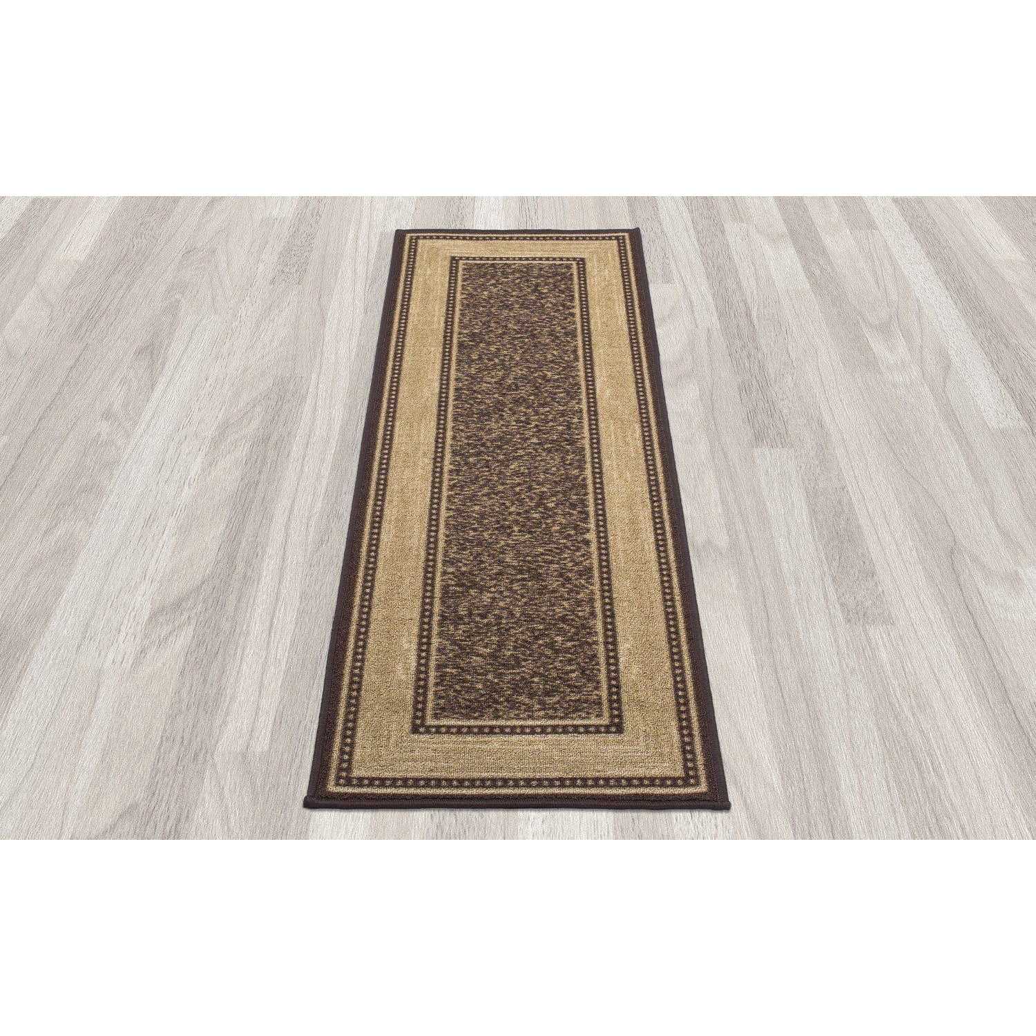 Ottomanson Ottohome Non-Slip Rubberback Bordered Indoor Runner Rug - Image 2