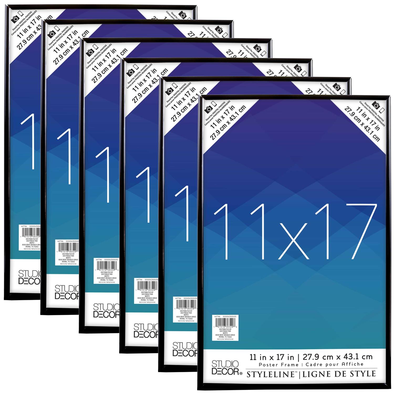 6 Pack Poster Frame Styleline by Studio Dcor