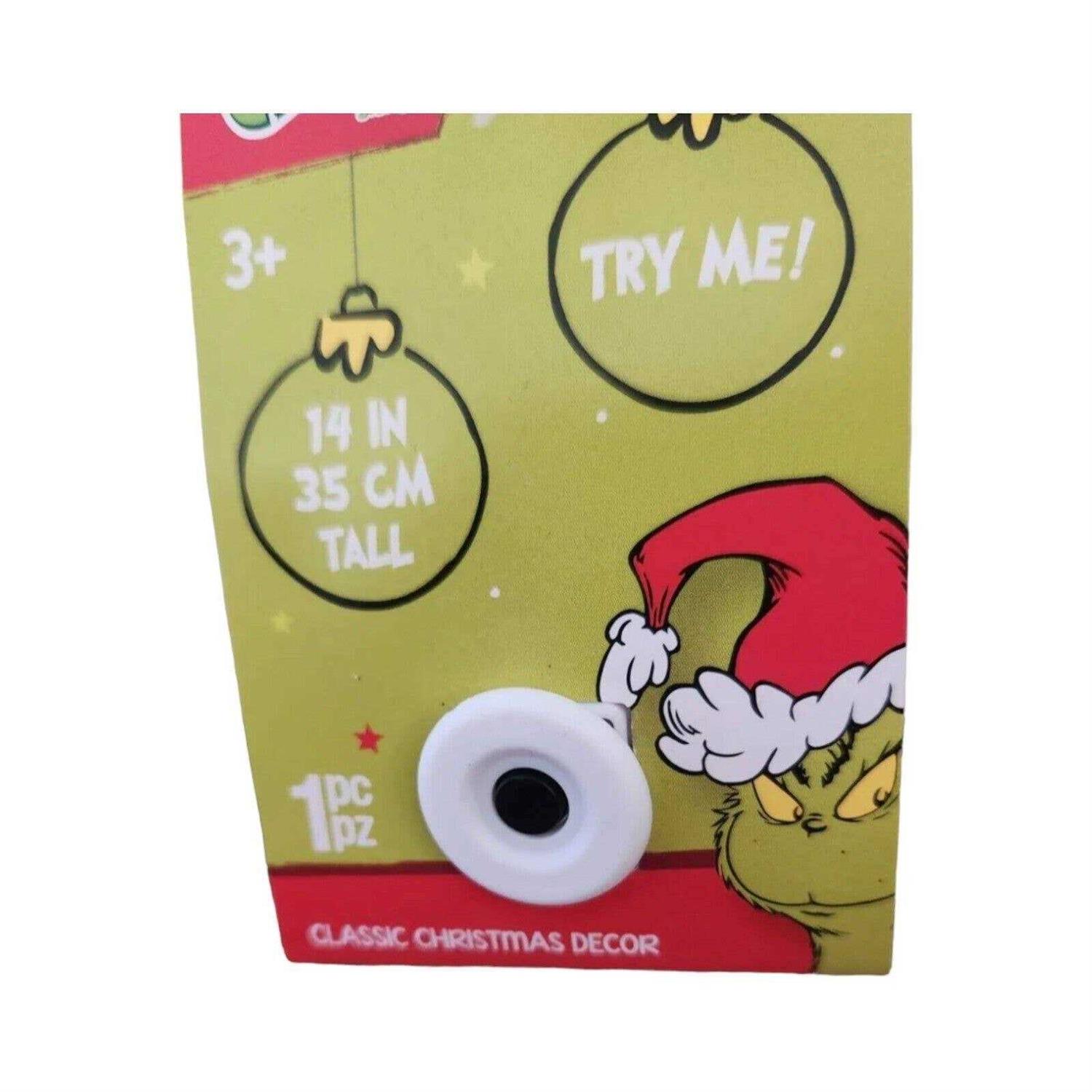 15 inch LED Lighted Grinch with Christmas Scarf Blow Mold Green Christmas Dcor Dr Seuss - Image 3