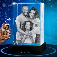 3D Crystal Photo Personalized Gift Rectangle ArtPix 3D Men Gifts