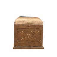 9 Gold Metal Letters to Santa Mailbox by Ashland