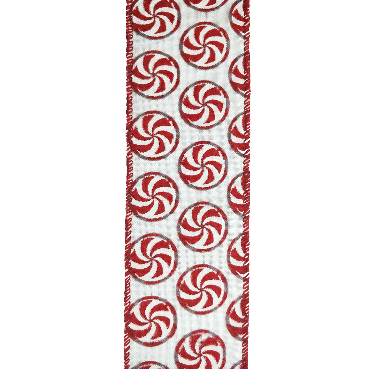 20.5 Peppermint Stipe Christmas Tree Bow Topper by Ashland by Celebrate It - Image 3