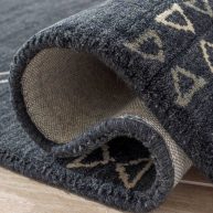 AllModern Santiago Handmade Wool Charcoal Rug Rug