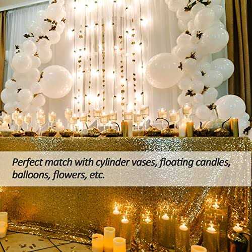 50Pcs Pearl Strings for Floating Candles Faux Pearls for Vase Filler - Image 2