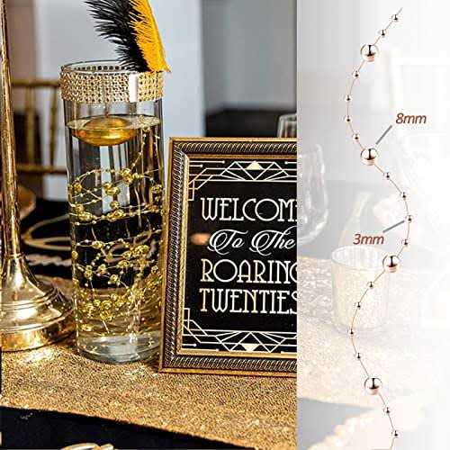 50Pcs Pearl Strings for Floating Candles Faux Pearls for Vase Filler - Image 5