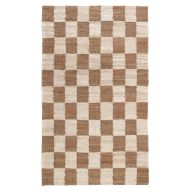 Silke Checkerboard Natural and Ivory Rug Rug