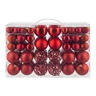NJN 100pcs Christmas Ball Ornaments Shatterproof Christmas Ornaments SetAwith Hand-held gift Package for Xmas Tree