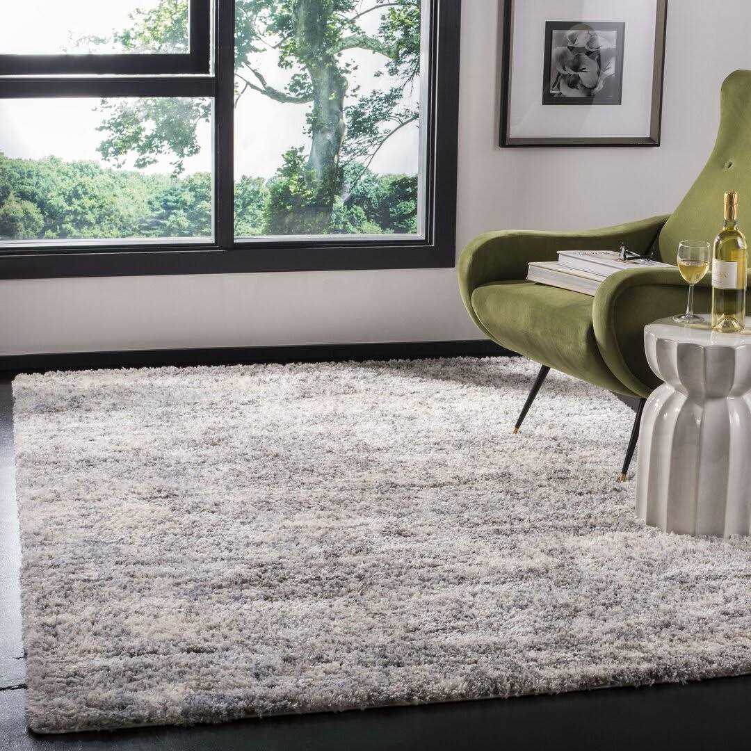 Rabia Gray/Cream Area Rug Wrought Studio Rug - Image 5