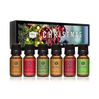 P&J Fragrance Oil Christmas Set Christmas Wreath, Mistletoe, Candy Cane, Gingerbread, Cinnamon, and Cranberry Candle Scents