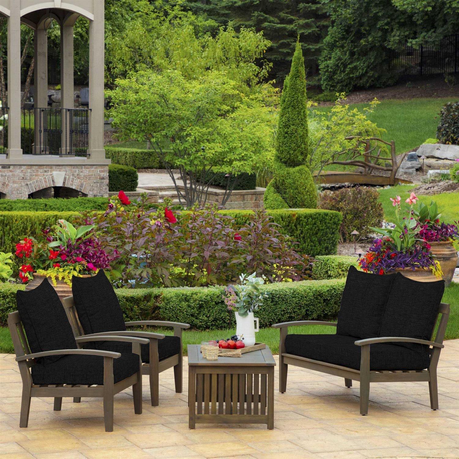 Arden Selections Texture Outdoor Deep Seat Cushion Set - Image 3