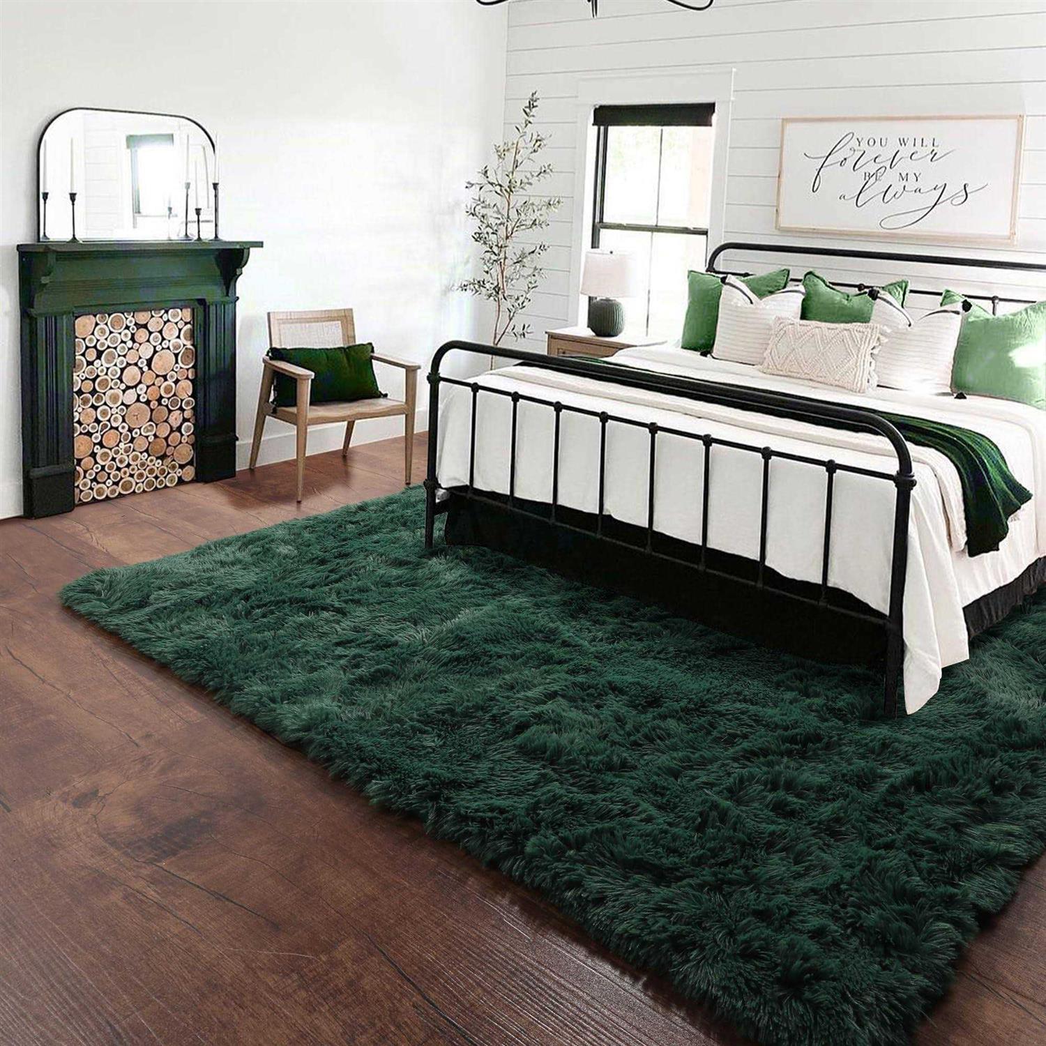 Pagisofe Fluffy Shag Area Rugs for Bedroom Soft Fuzzy Shaggy Rugs for Living Room Carpet Nursery Girls Dorm Room Rug - Image 5