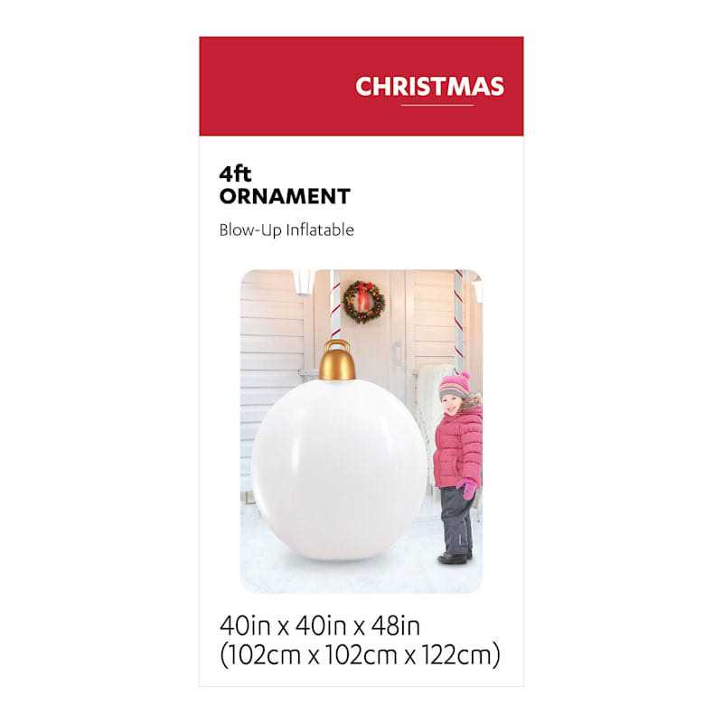 At Home 5 x 10 x 5 Pre-Lit Blow-Up Ornament - Image 4