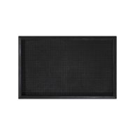 Ottomanson Easy Clean, Waterproof Non-Slip Boot Tray and Doormat Bundle Indoor/Outdoor Rubber Doormat