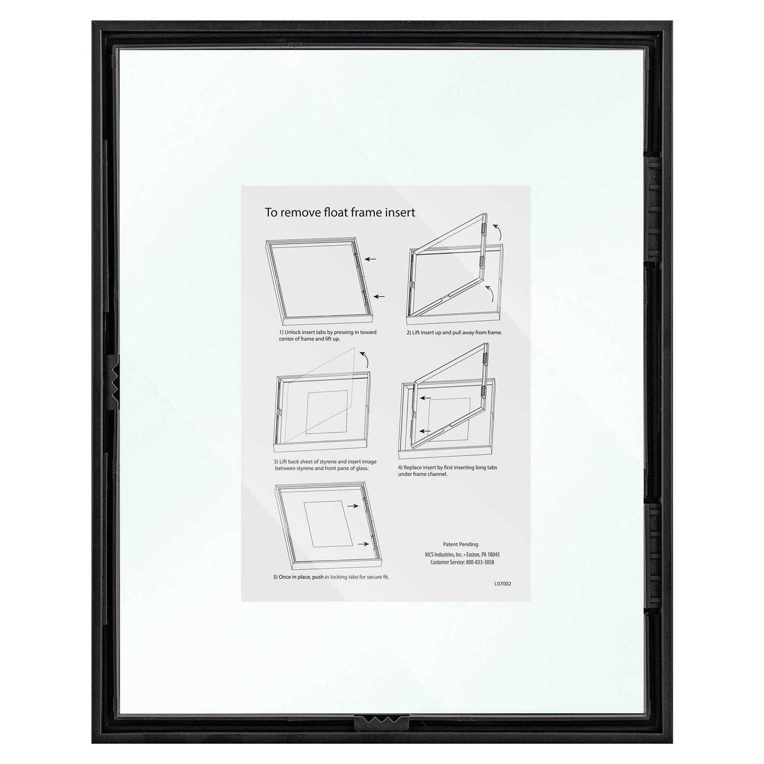 Project 62 11 x 15 Float Thin Metal Gallery Frame Black - Image 2