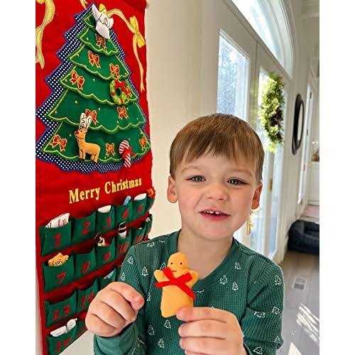 Pockets of Learning Merry Christmas Tree Advent Calendar Festive Holiday Dcor - Image 5