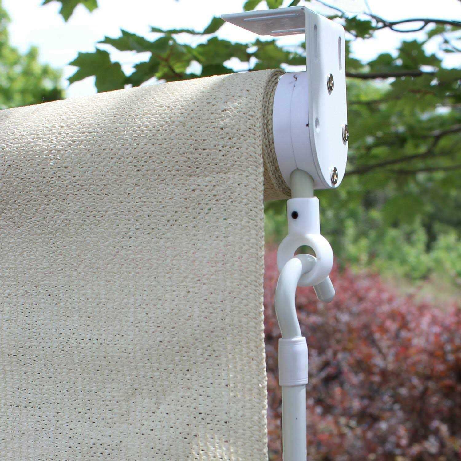 Radiance Cordless Exterior Crank Operated Solar Shade - Image 5