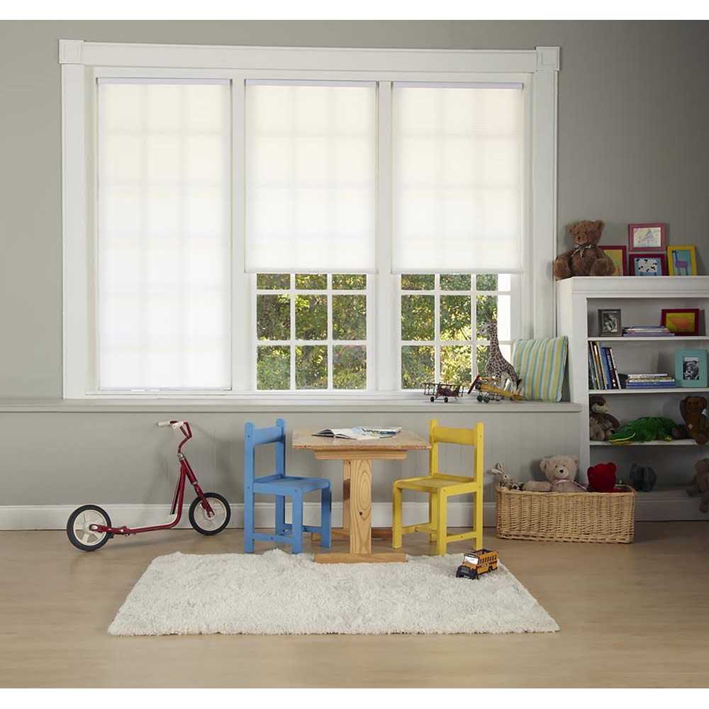 Perfect Lift Window Treatment Cut-to-Width White Cordless Blackout Cellular Shade - Image 3