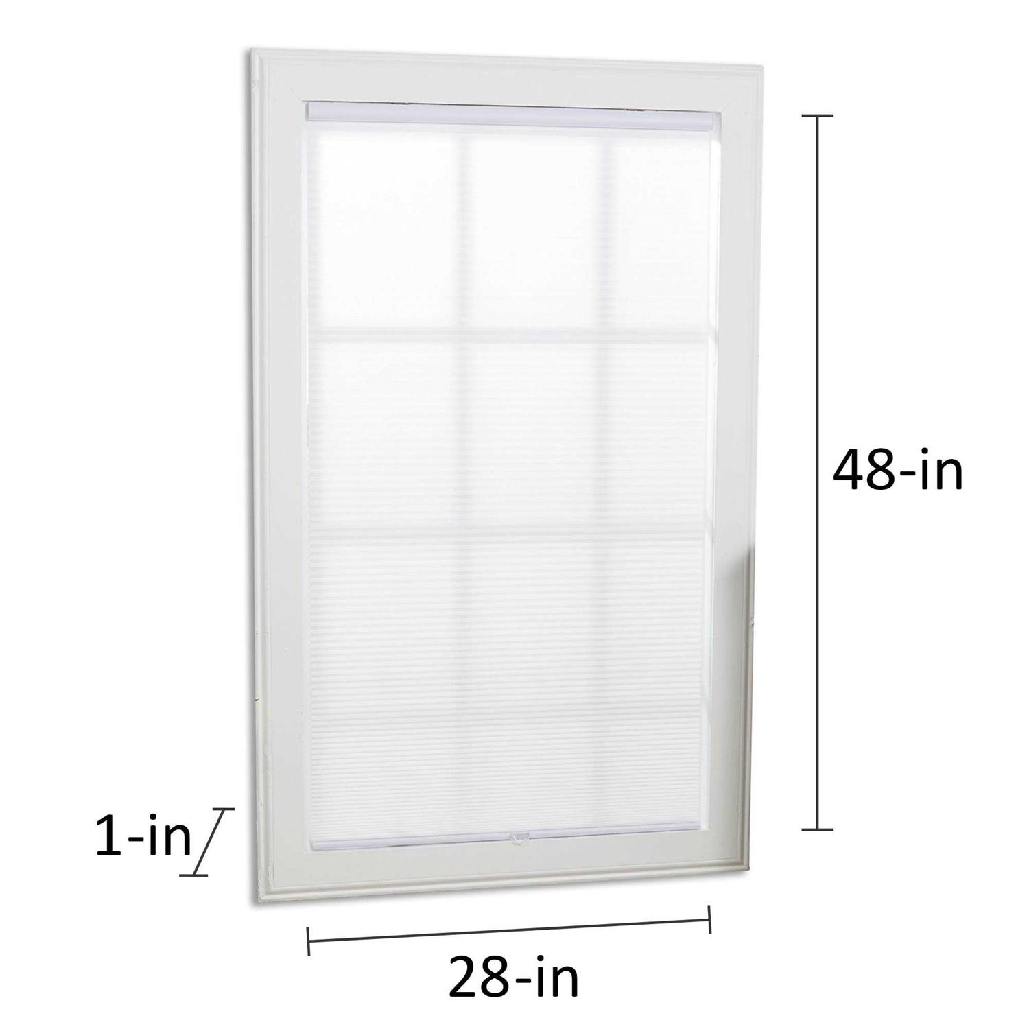 Perfect Lift Window Treatment Cut-to-Width White Cordless Blackout Cellular Shade - Image 4