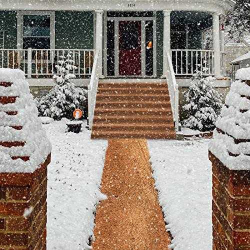 2 Pack No Slip Ice and Snow Carpet 16 × 118 inches Natural Coconut Fiber Carpet Mat Walking Safety - Image 3