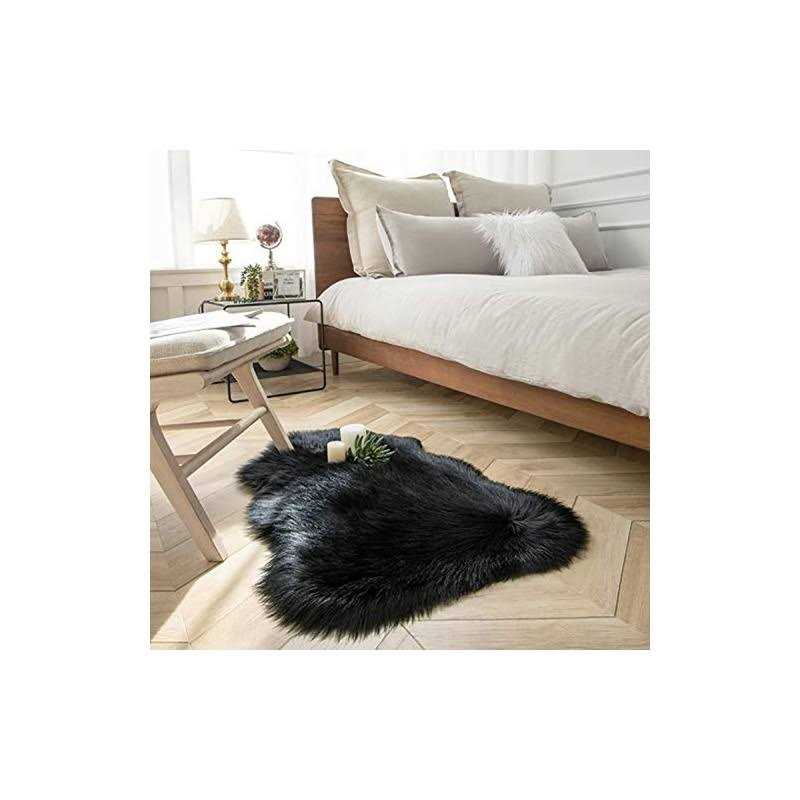 Ashler Faux Fur Rug Fluffy Shaggy Area Rug Ultra Soft 2 x Sheepskin Fur Rug - Image 5