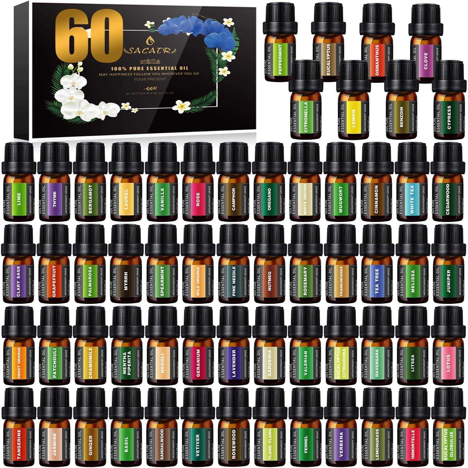 Premium Essential Oils Set -100% Natural Essential Oils-Perfect for Diffuser
