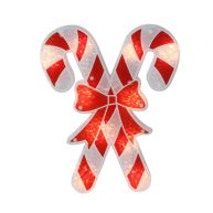 Northlight 12 Lighted Holographic Candy Cane Christmas Window Silhouette Decor