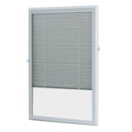 ODL 22 in. x 36 in. Add-On Enclosed Aluminum Blinds in White for Doors BWM223601