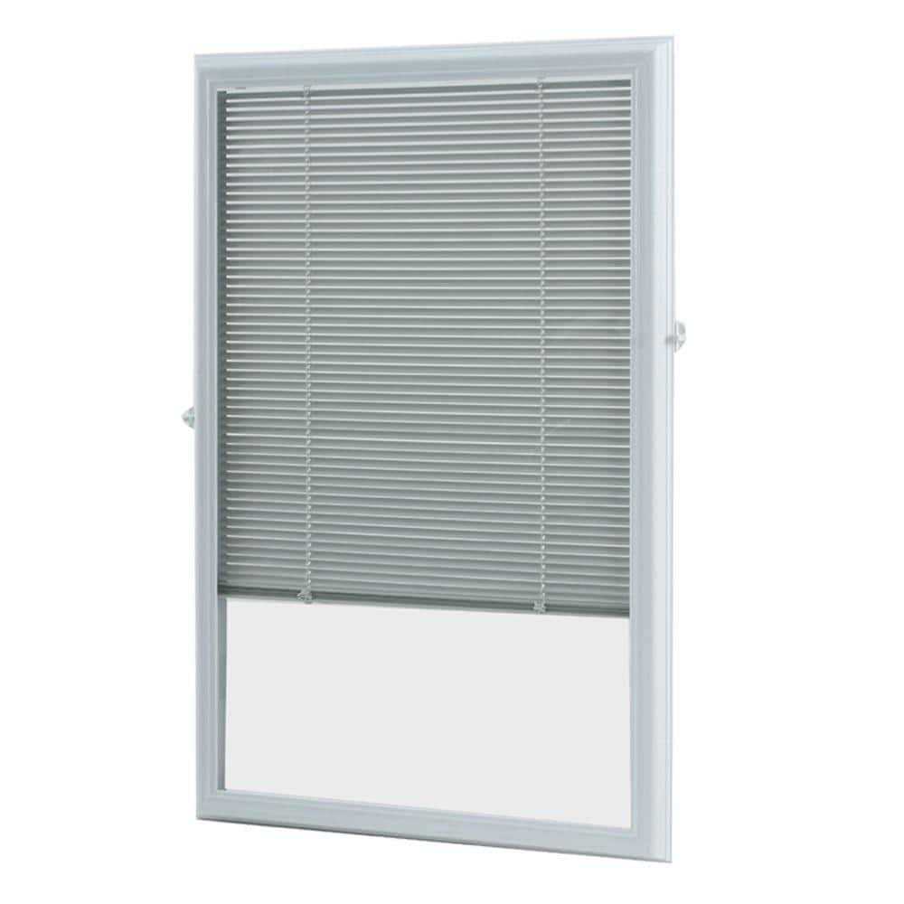 ODL 22 in. x 36 in. Add-On Enclosed Aluminum Blinds in White for Doors BWM223601