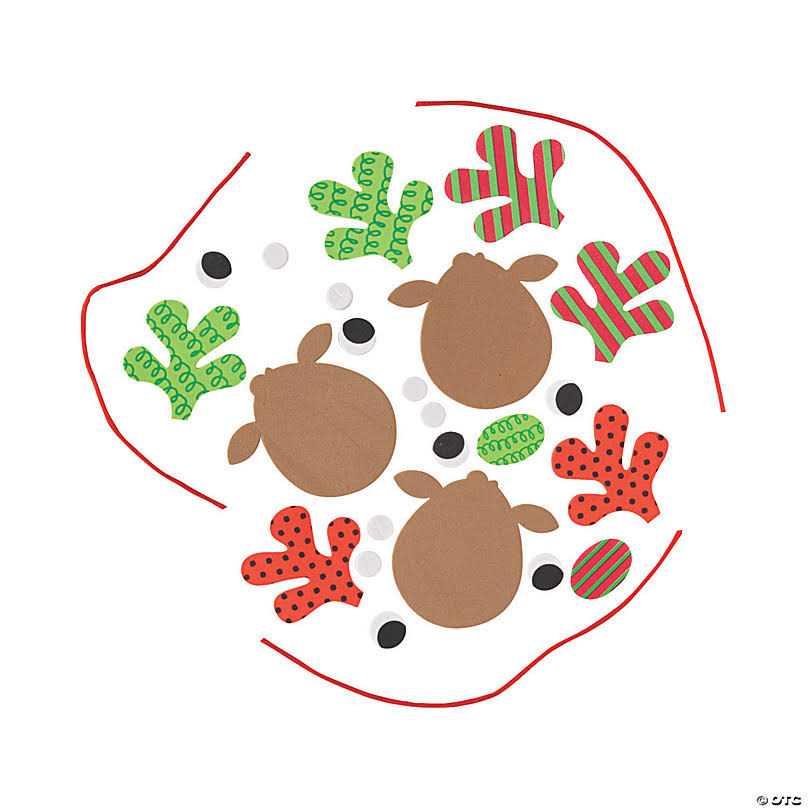Patterned Reindeer Ornament Craft Kit Makes 12 - Image 3