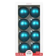 8ct. 2.6 Glass Ball Ornaments by Ashland