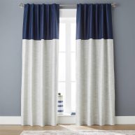 Better Homes Gardens Colorblock Solid Polyester Pole Top Blackout Single Curtain Panel