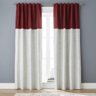 Better Homes Gardens Colorblock Solid Polyester Pole Top Blackout Single Curtain Panel