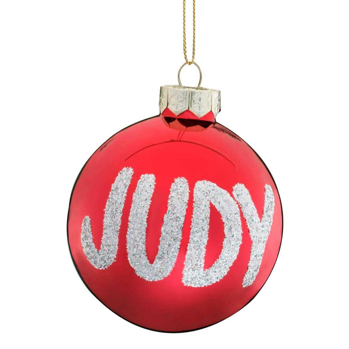 Personalized Name OR Date Glitter Ornament