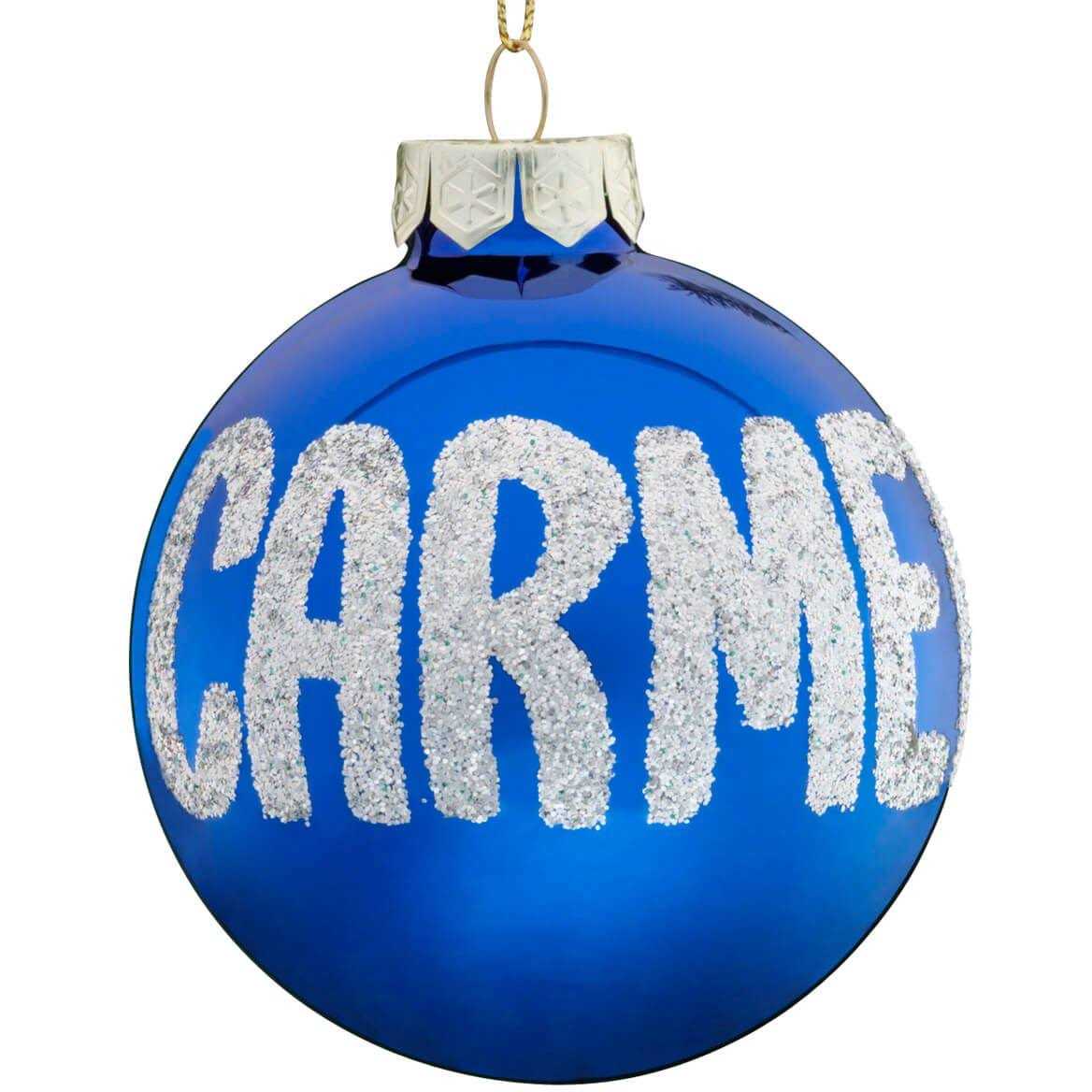 Personalized Name OR Date Glitter Ornament - Image 2