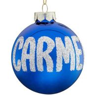 Personalized Name OR Date Glitter Ornament