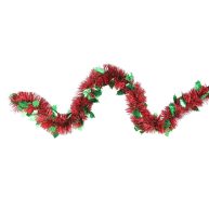 Northlight 50′ x Red and Wide Cut Tinsel Christmas Garland