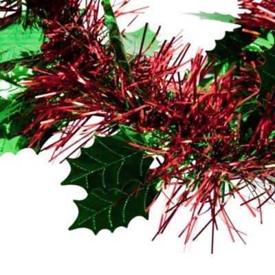 Northlight 50′ x Red and Wide Cut Tinsel Christmas Garland - Image 5