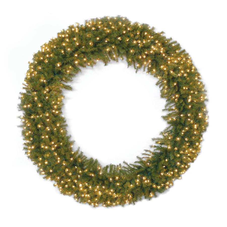 Norwood Fir Lighted PE Wreath - Image 4