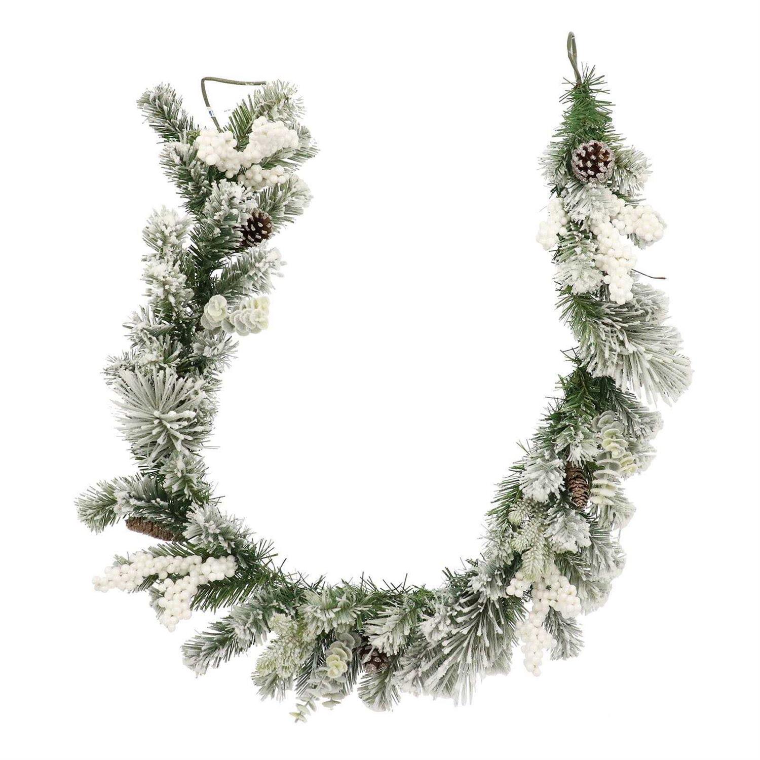 6ft Snowy Pinecone Garland by Ashland - Image 2