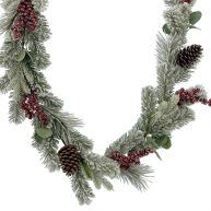 6ft Snowy Pinecone Garland by Ashland