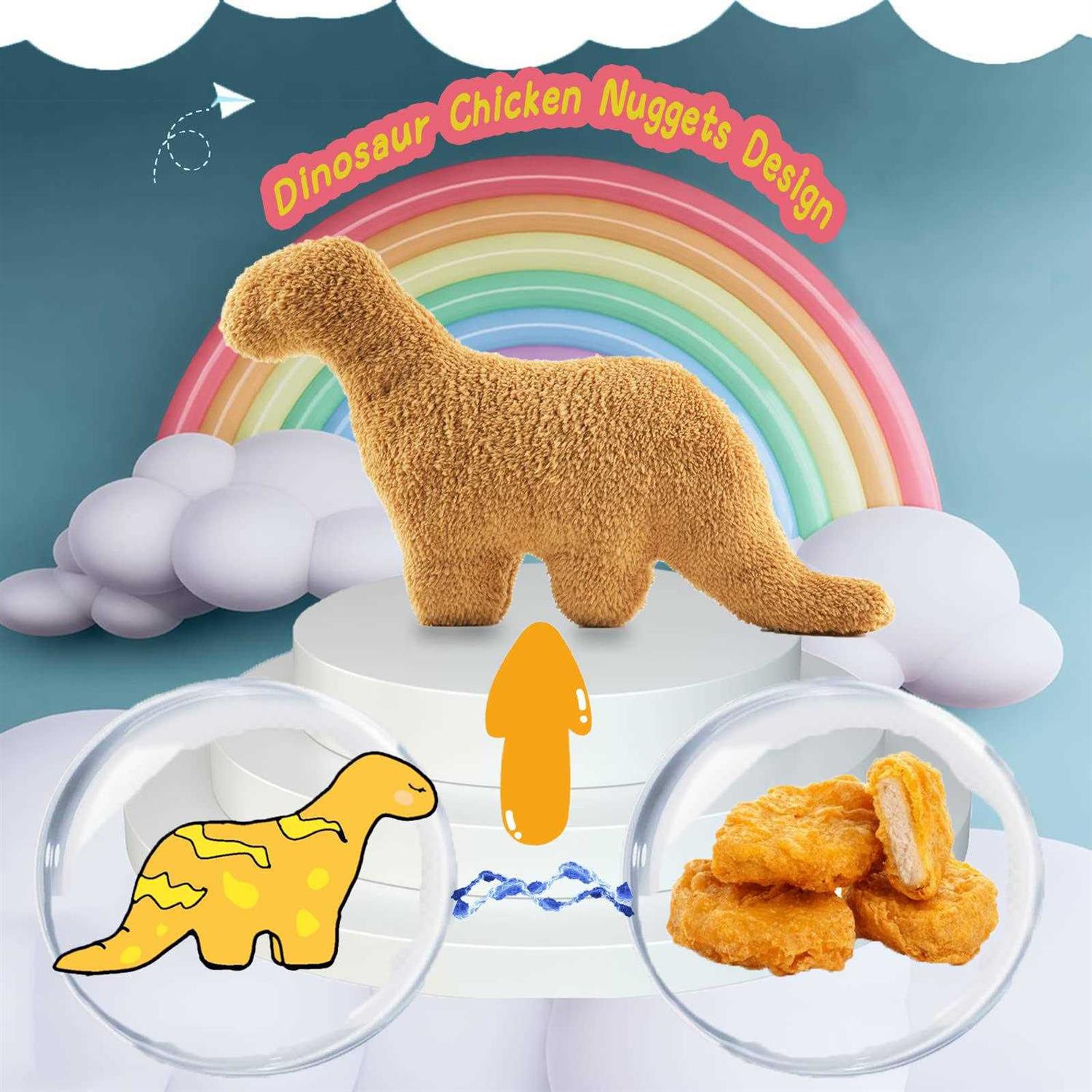 NXCHIZS Dino Nugget Pillow Chicken Nugget Pillow Plush Provide Kids with Comfortable Hugs - Image 5