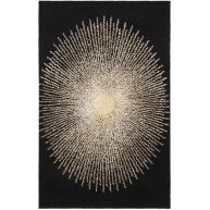 Olivarria Hand-Tufted Wool Black/Beige Area Rug Orren Ellis Rug