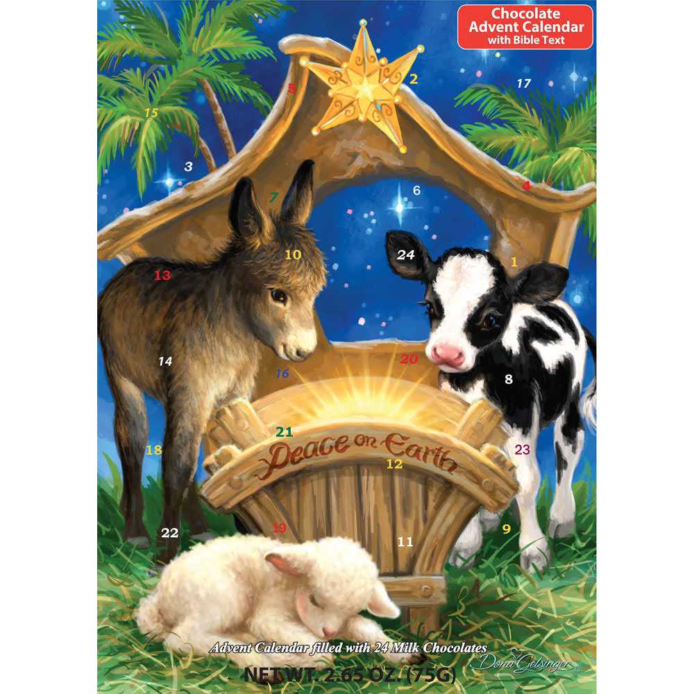 Baby in A Manger Chocolate Advent Calendar - Image 3