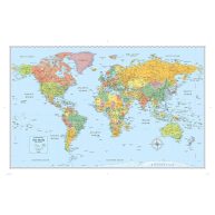 Rand McNally Signature Edition World Wall Map – Laminated Rolled