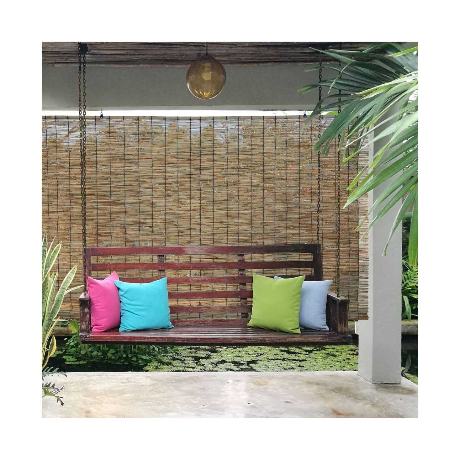 Radiance Cord Free Roll-Up Reed Shade - Image 4