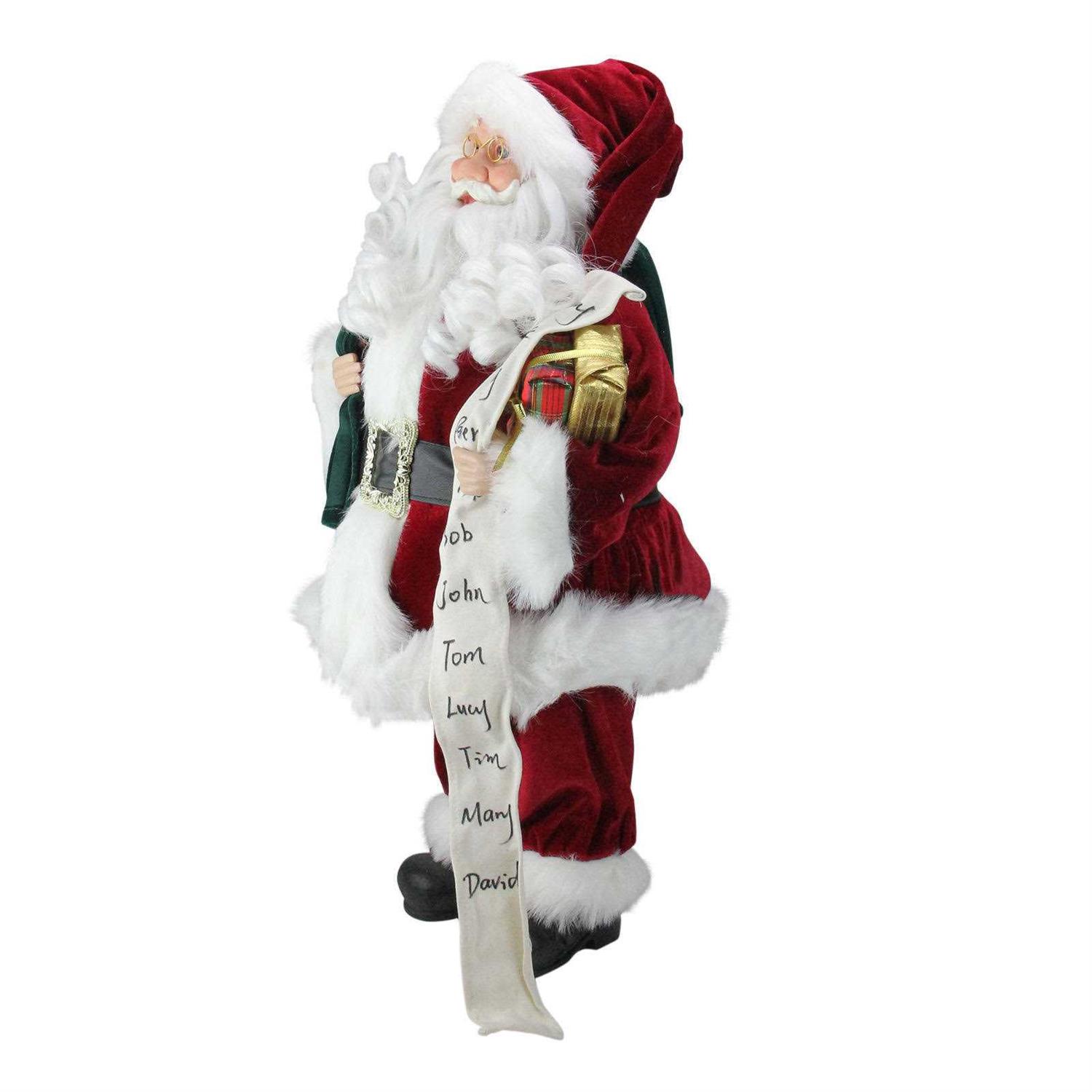 Northlight Santa Claus Naughty or Nice List Christmas Figure - Image 3